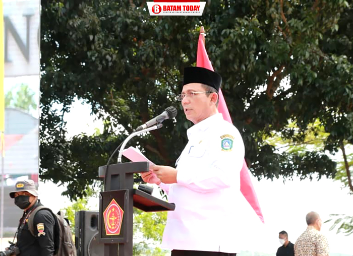 Gubernur Ansar saat menyampaikan kata sambutan